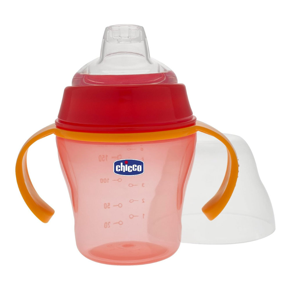CHICCO CASA SA MEKANIM PISKOM 6M PLUS200ML CRVENA 