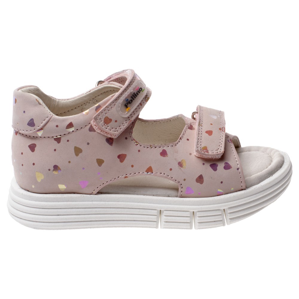 POLLINO SANDALE ROSA HEARTS 