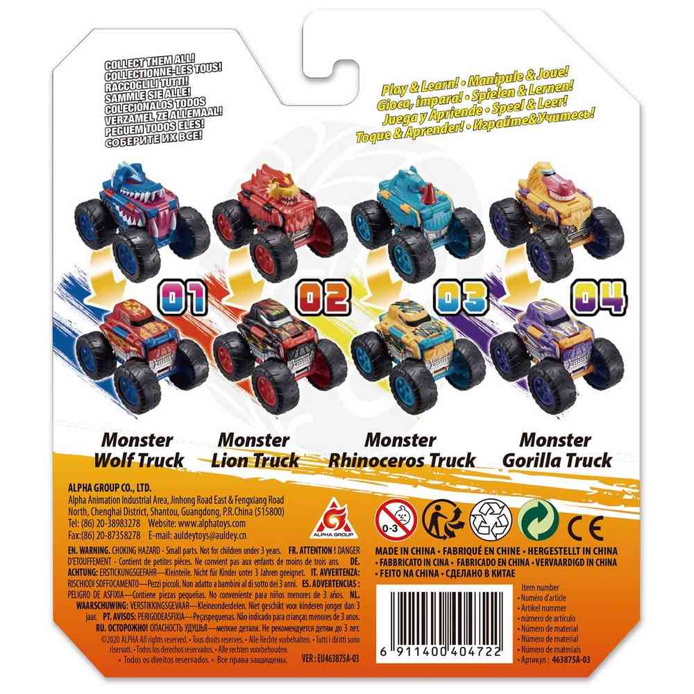 FLIP CARS AUTIC- MONSTER nosor 