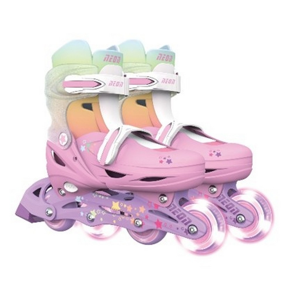 YVOLUTION NEON INLINE ROLERI (VELICINA 30-33) RAINBOW 