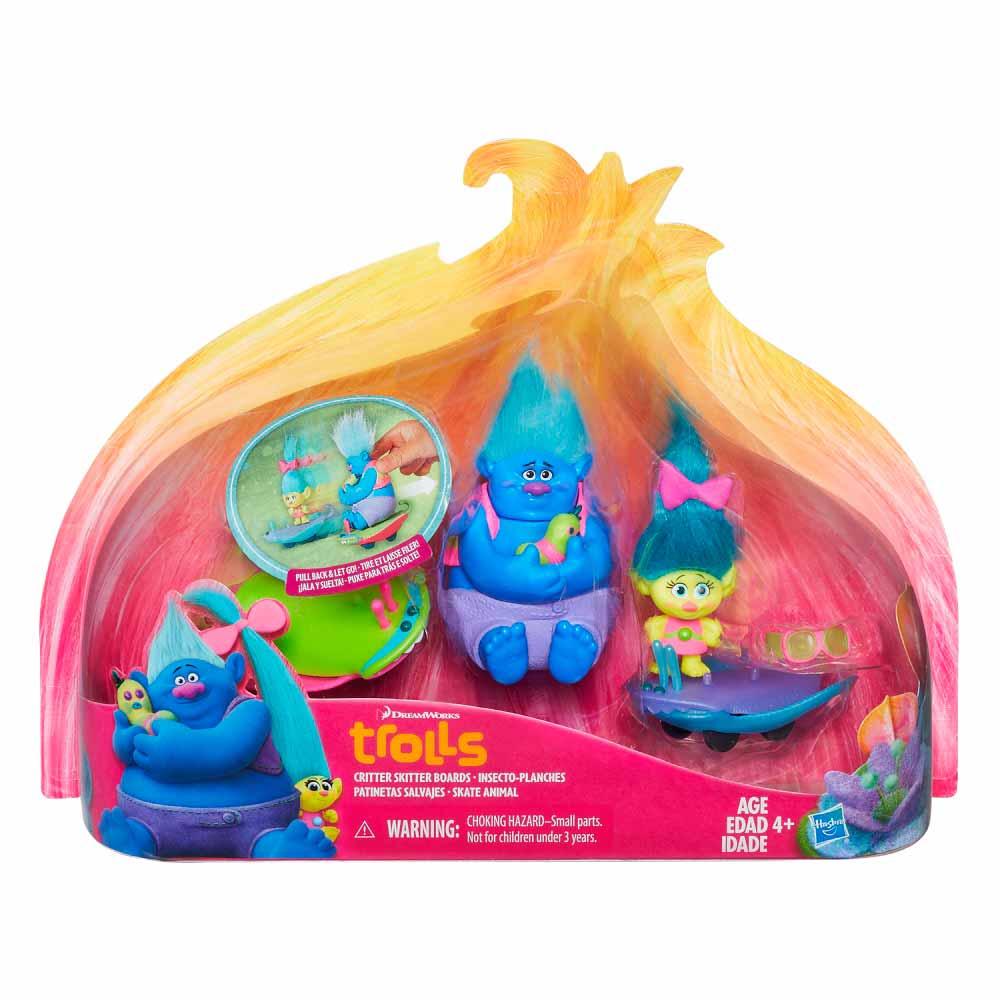 TROLLS FIGURE NA SKITTER BOARDS 
