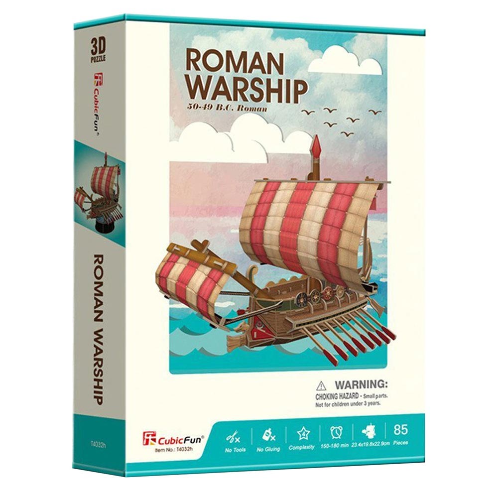 CUBICFUN PUZZLE ROMAN WARSHIP 