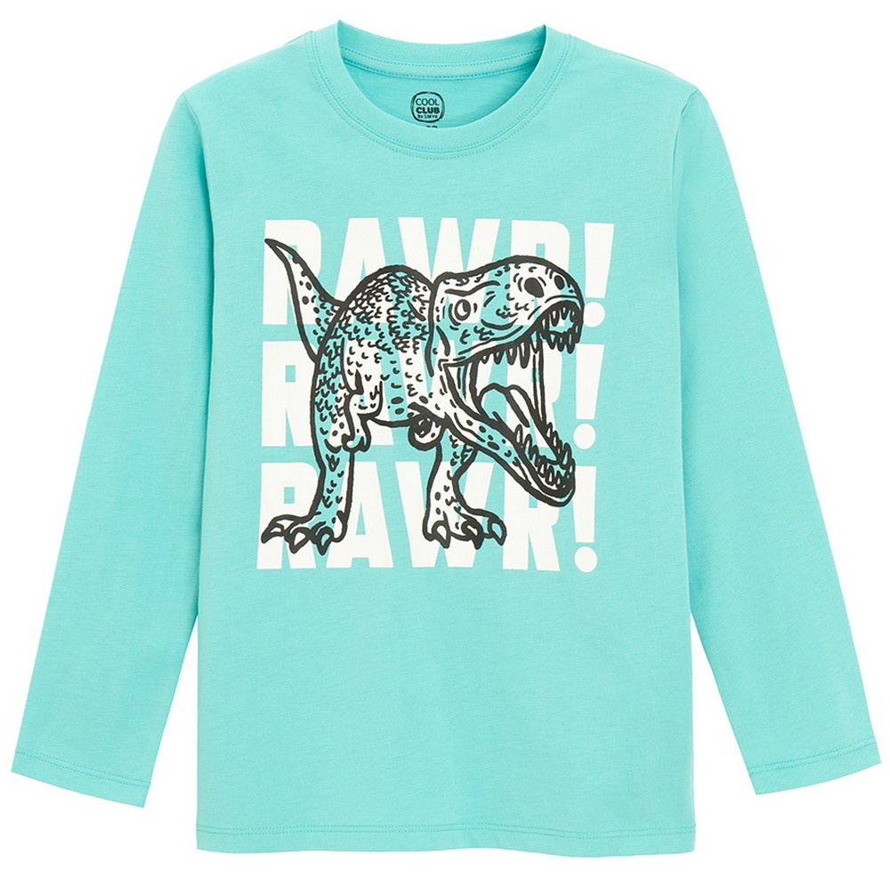 COOL CLUB MAJICA DUG RUKAV TURQUOISE BOTANIC