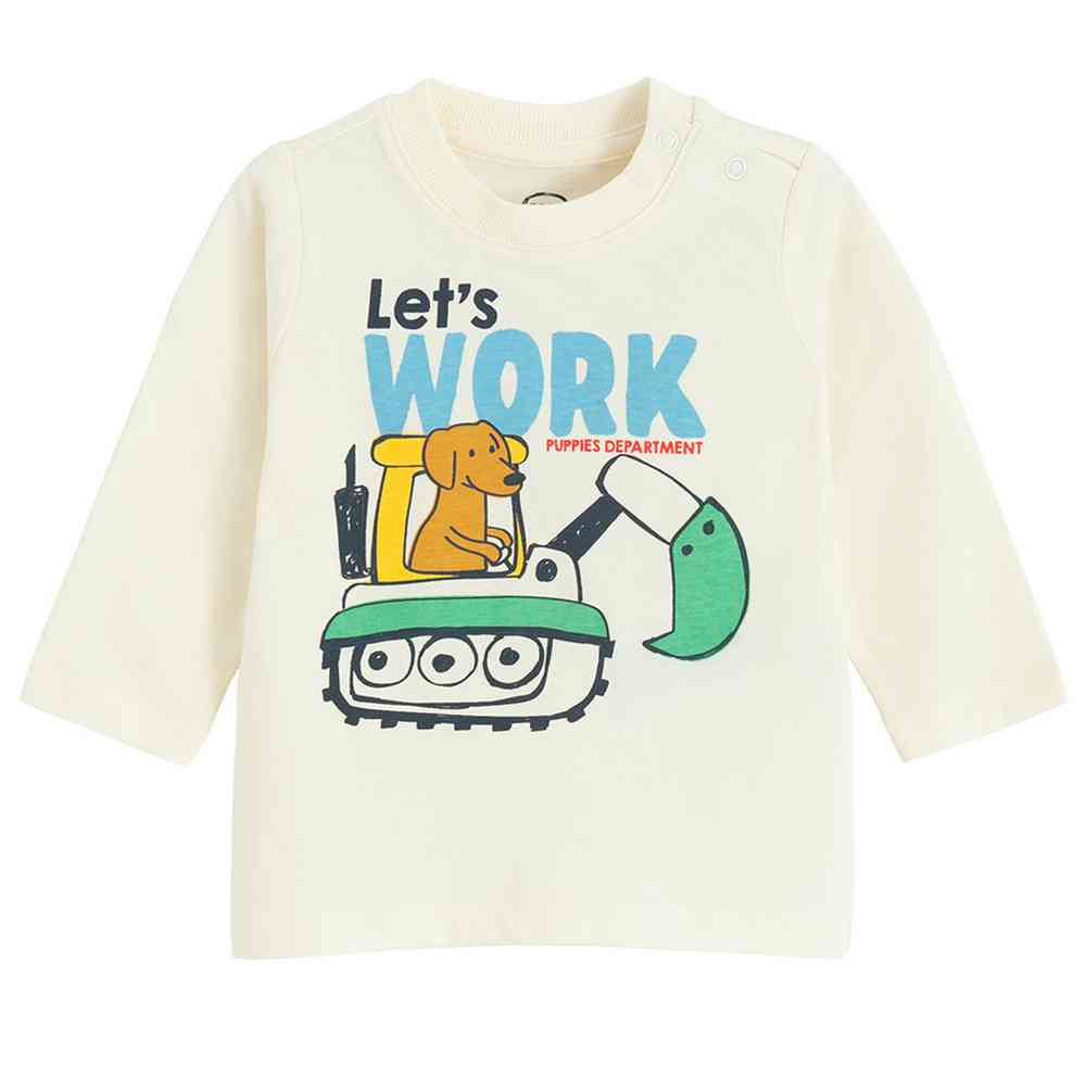 COOL CLUB MAJICA DUG RUKAV CREAMY 