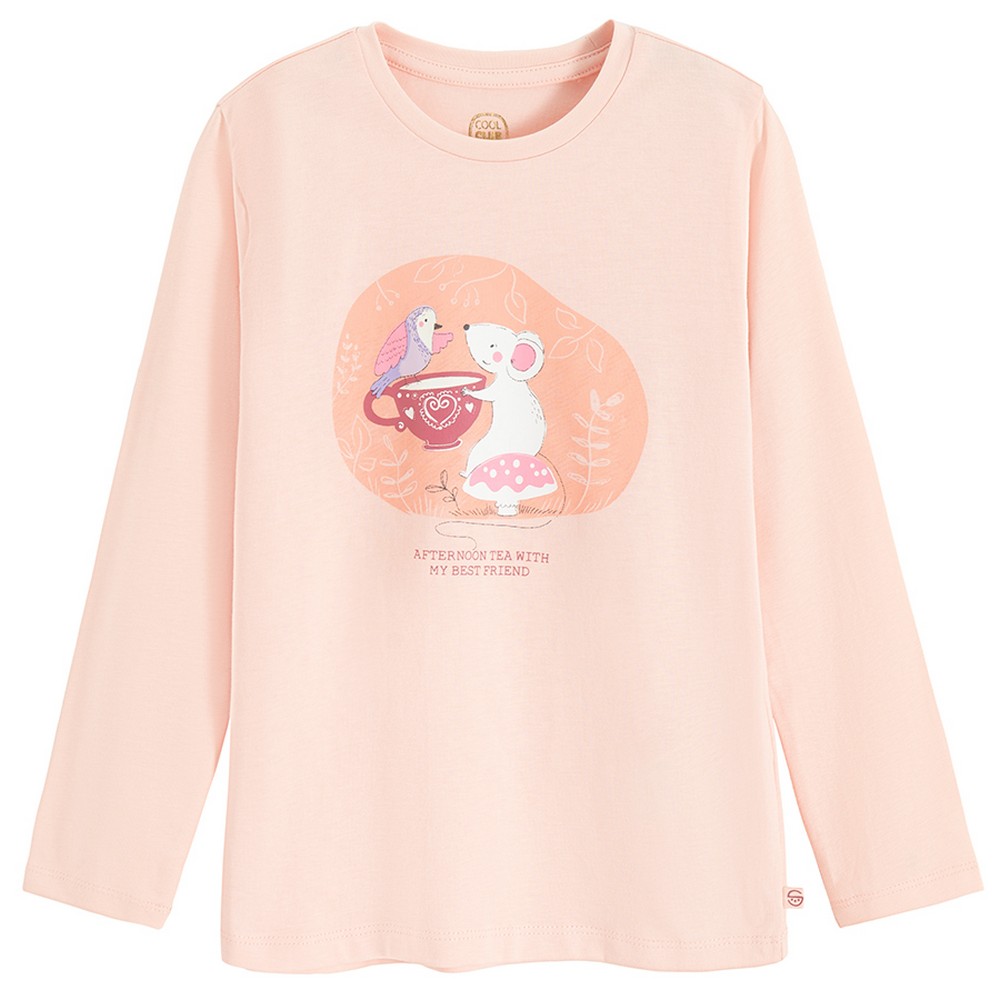 COOL CLUB MAJICA DUG RUKAV LIGHT PINK