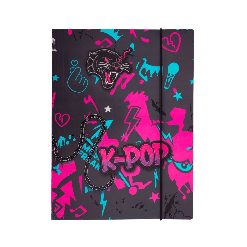 COOLPACK K-POP FASCIKLA A4 SA GUMOM BLACK 
