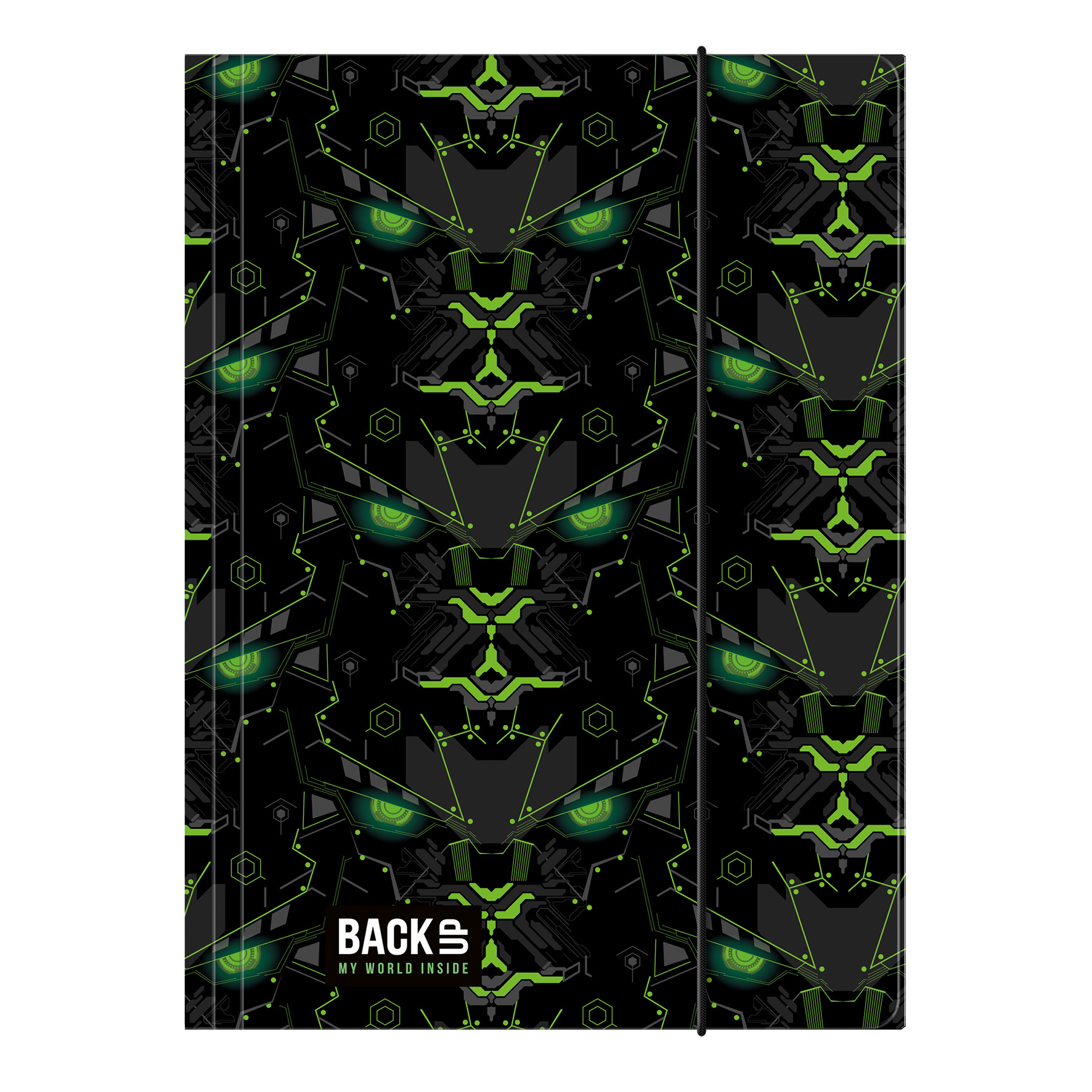 DERFORM FASCIKLA SA GUMOM A4 GREEN ROBOT 