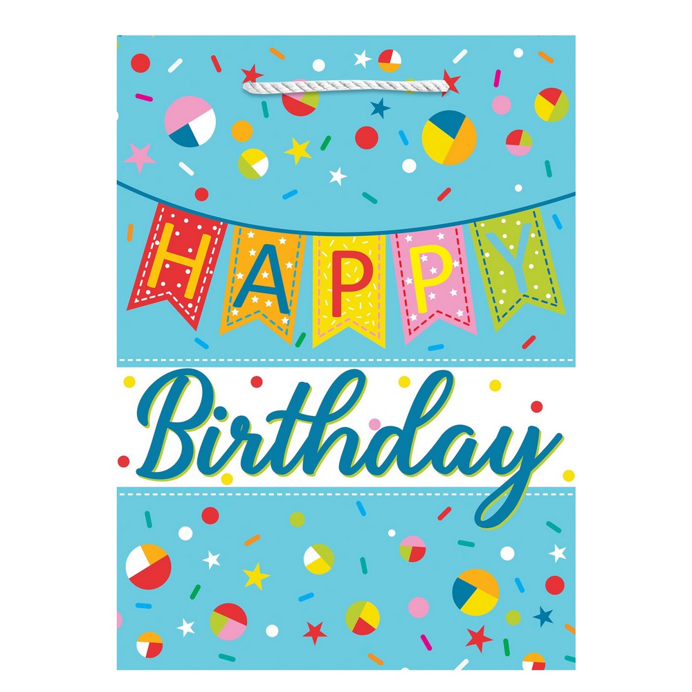 DUK39477 UKRASNA KESA JUMBO HAPPY B-DAY BLUE 