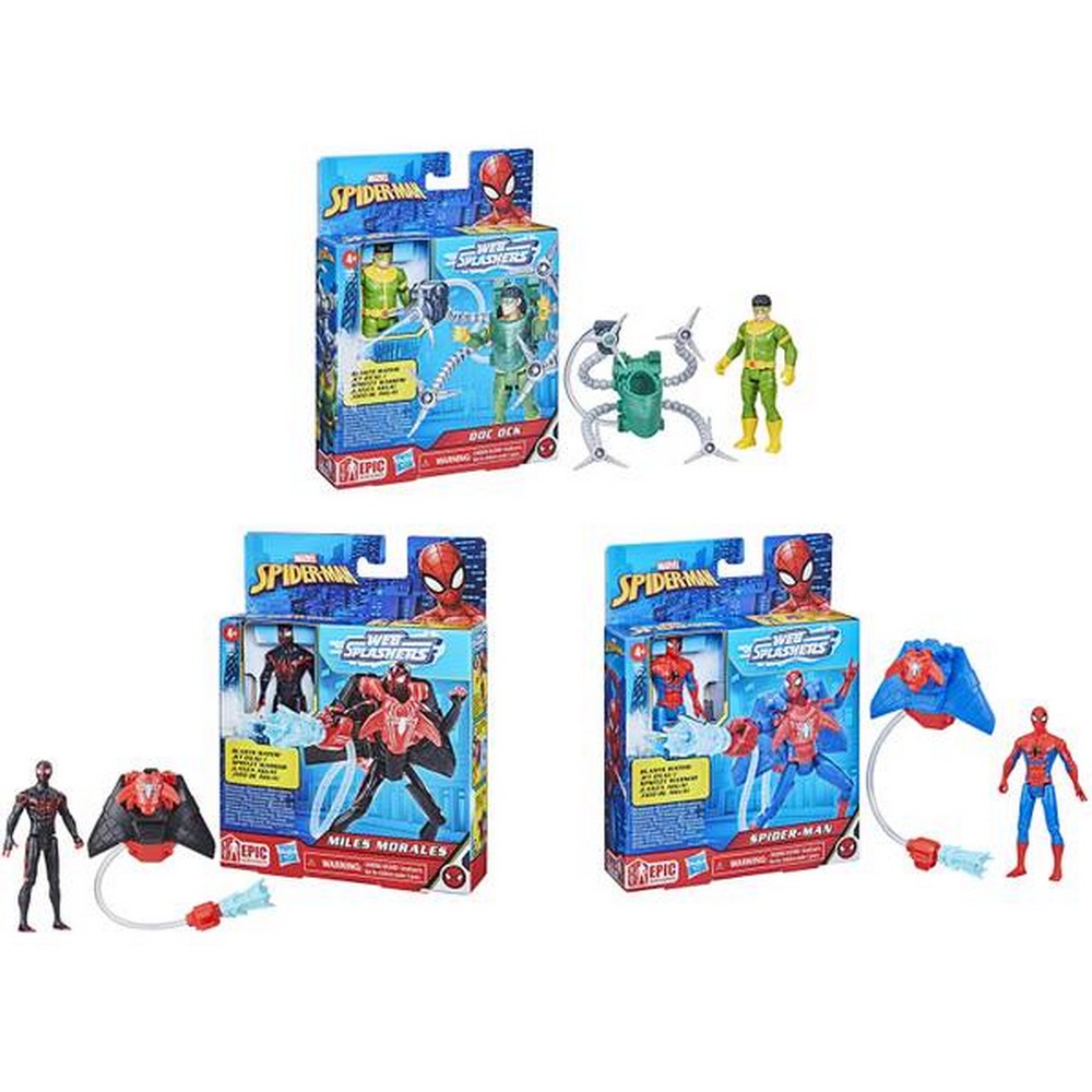 F7847 MARVEL SPIDERMAN AQUA WEB RATNICI AST 