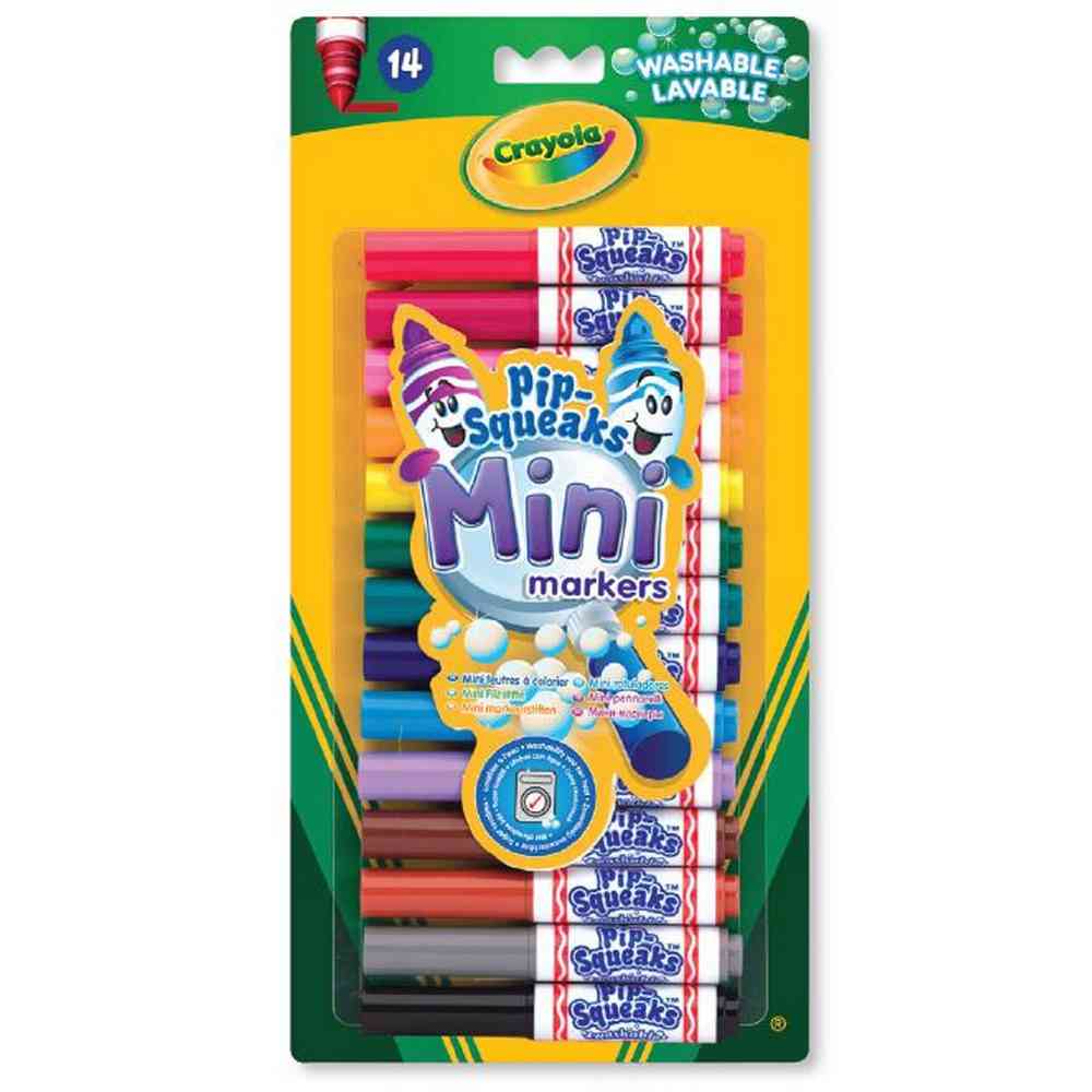 CRAYOLA FLOMASTERI 14 KOM PIPSQUEAKS 
