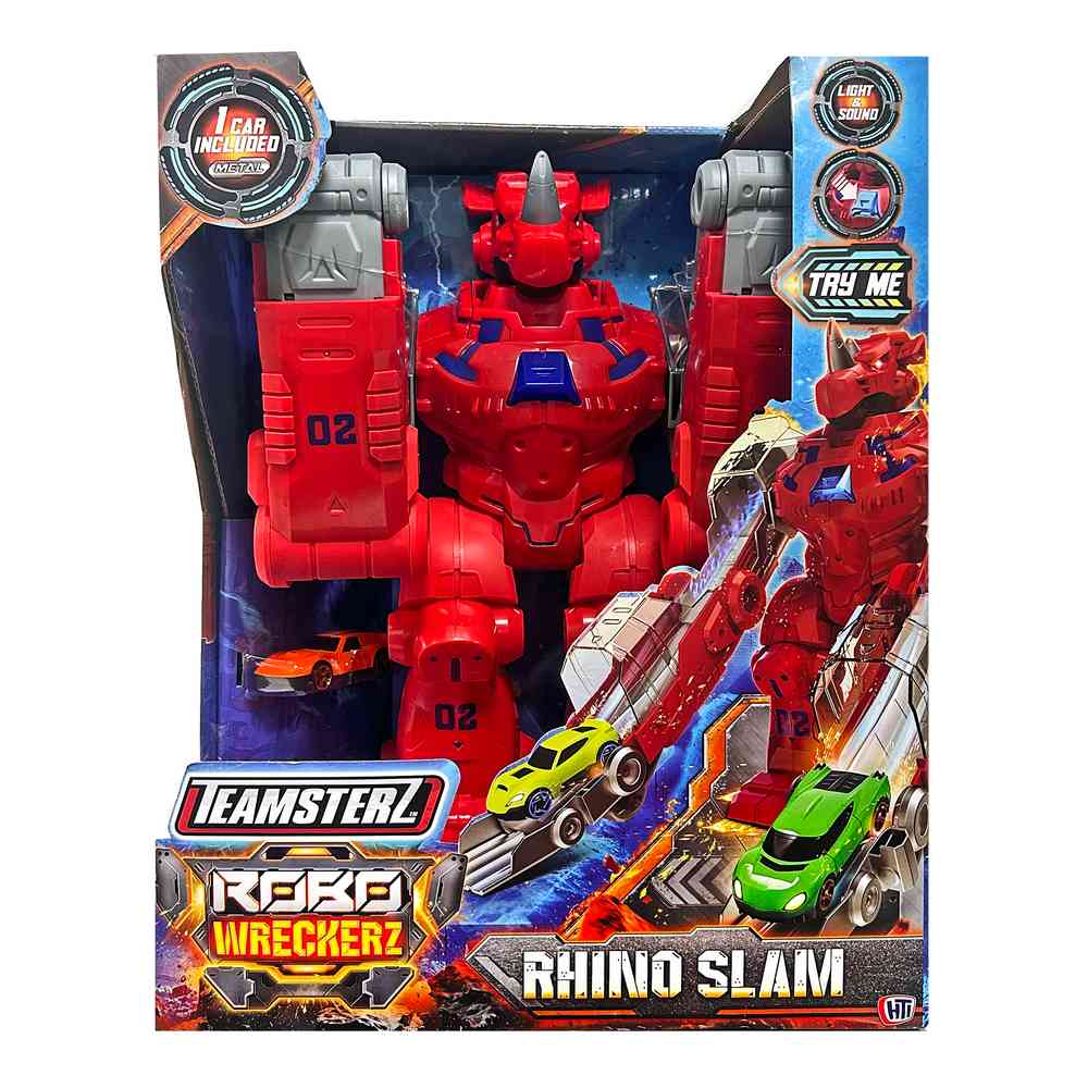 HL1407004 TEAMSTERZ ROBO WRECKERS RHINO SLAM SET ZA IGRU 