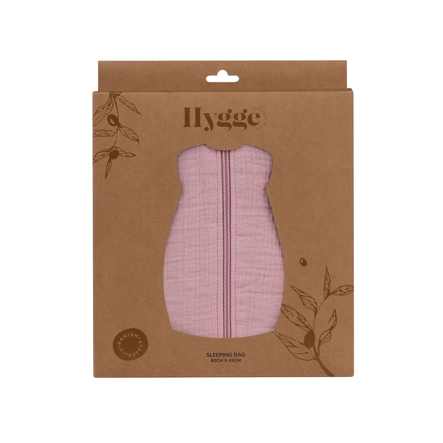 HYGGE VRECA ZA SPAVANJE OD MUSLINA DUSTY ROSE 