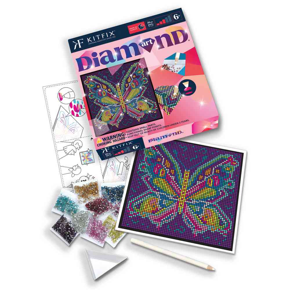 KFFP1526  CLASSIC DIAMOND ART SET BUTTERFLY 