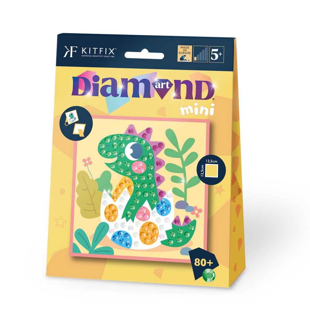 KFFP2505 MINI DIAMOND ART SET DINO 