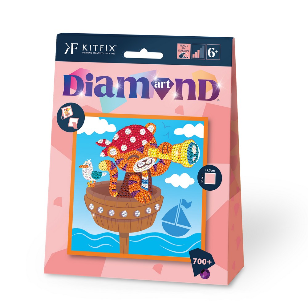 KFFP2514 JUNIOR DIAMOND ART SET LITTLE PIRATE 