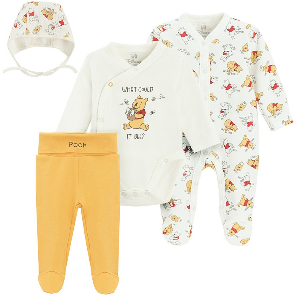 COOL CLUB SET BODI DUG RUKAV, DONJI DEO I TRAKA ZA KOSU DISNEY WINNIE THE POOH M