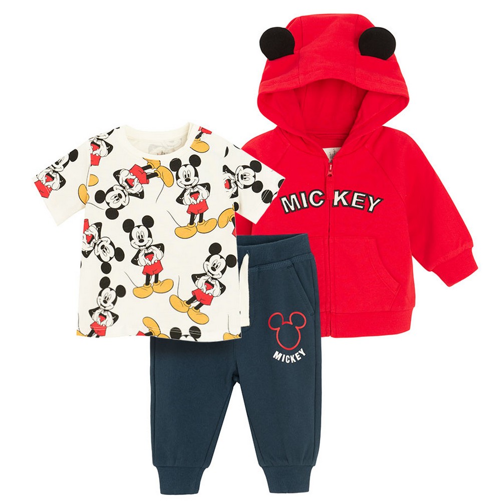 COOL CLUB SET BODI DUG RUKAV, DONJI DEO I TRAKA ZA KOSU DISNEY MICKEY MOUSEMIX