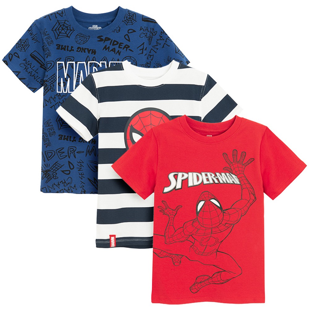 COOL CLUB MAJICA KRATAK RUKAV 3KOM MARVEL SPIDER-MAN MIX BOTANIC