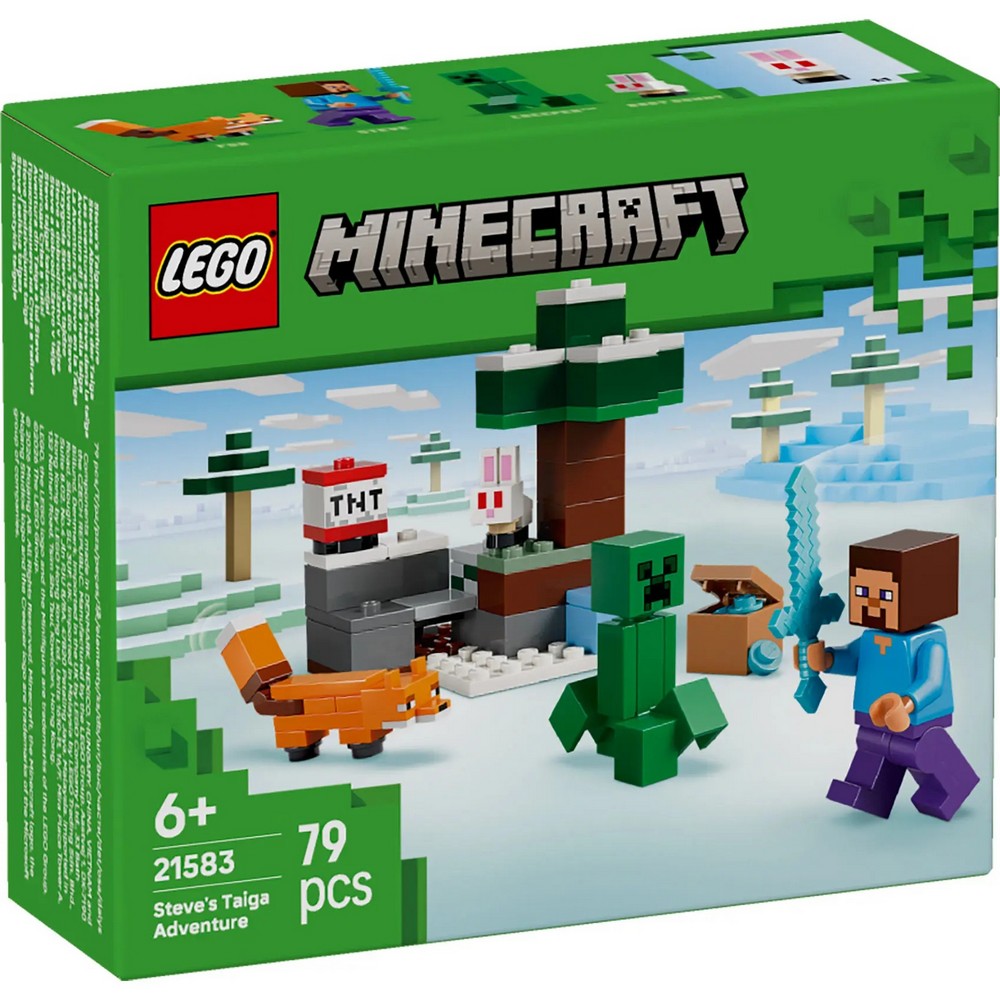 LEGO MINECRAFT STEVES TAIGA ADVENTURE 