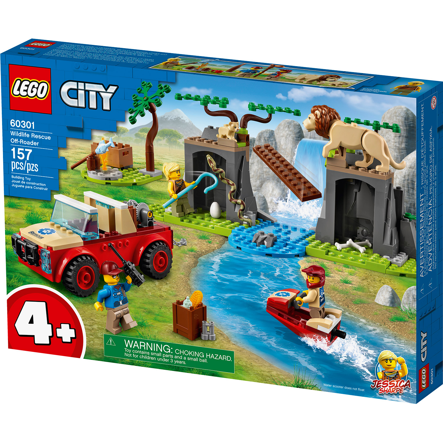 LEGO CITY SPASILACKI DZIP ZA DIVLJE ZIVOTINJE 