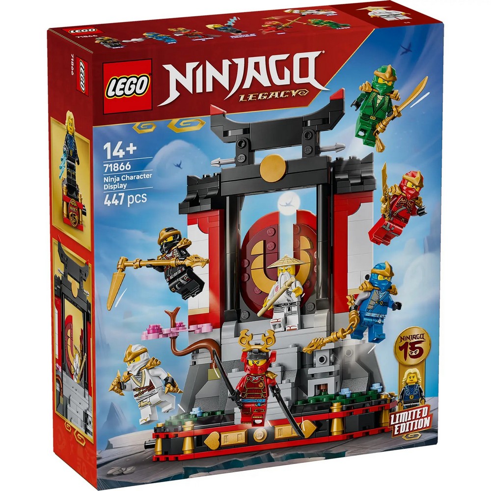 LEGO NINJAGO NINJA CHARACTER DISPLAY 15TH ANNIVERSARY 