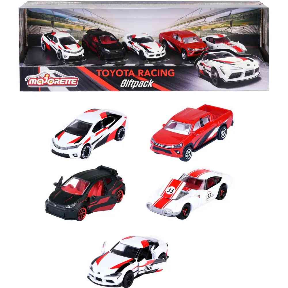M2053189 MAJORETTE TOYOTA RACING 5 VOZILA GIFTPACK