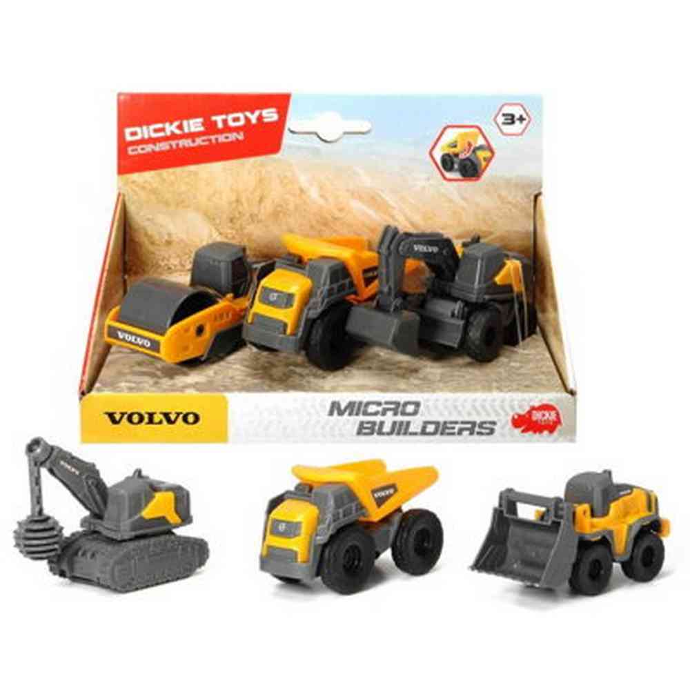 M3722009 DICKIE VOZILA VOLVO MICRO BUILDER SET 2 MODELA 