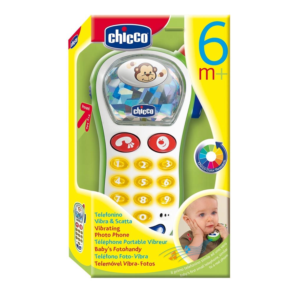 CHICCO GLAZBENI FOTO VIBRA TELEFON 6M+ 