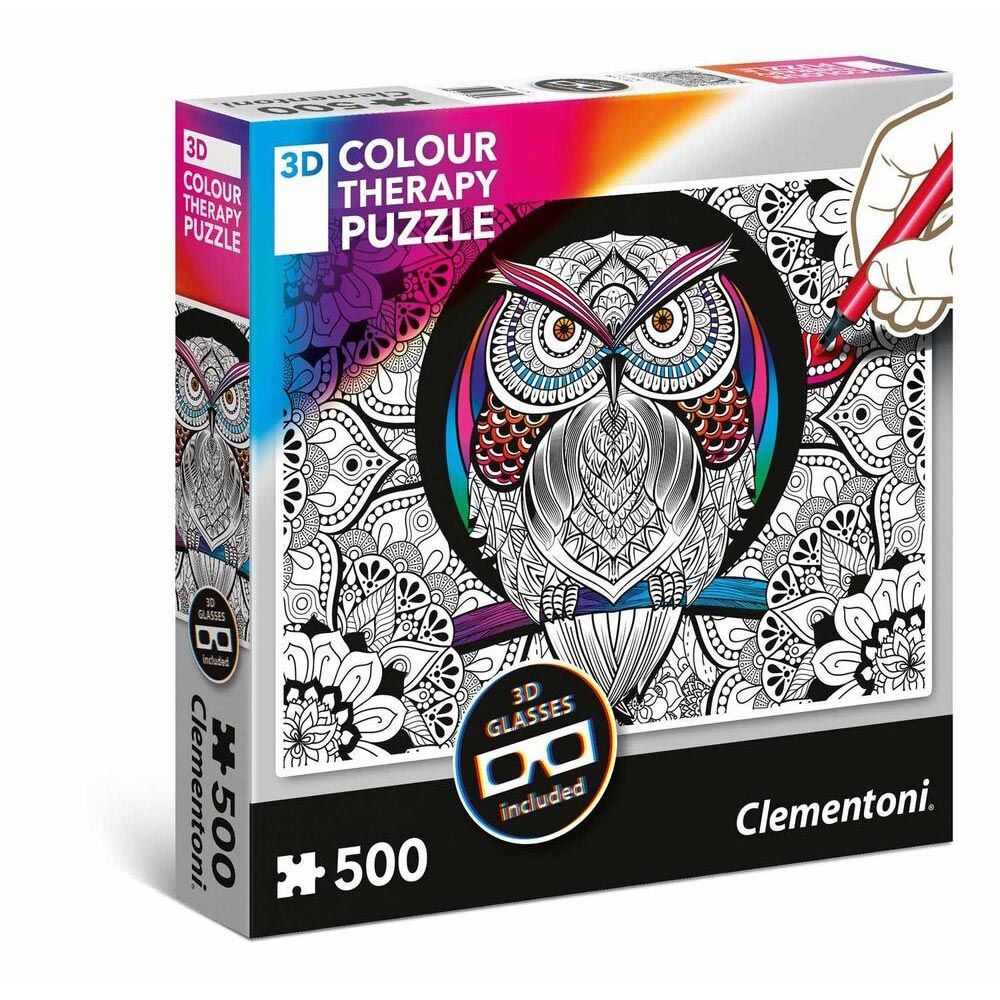 CLEMENTONI 500 3D COLOR THERAPY PUZPUZZLEE 