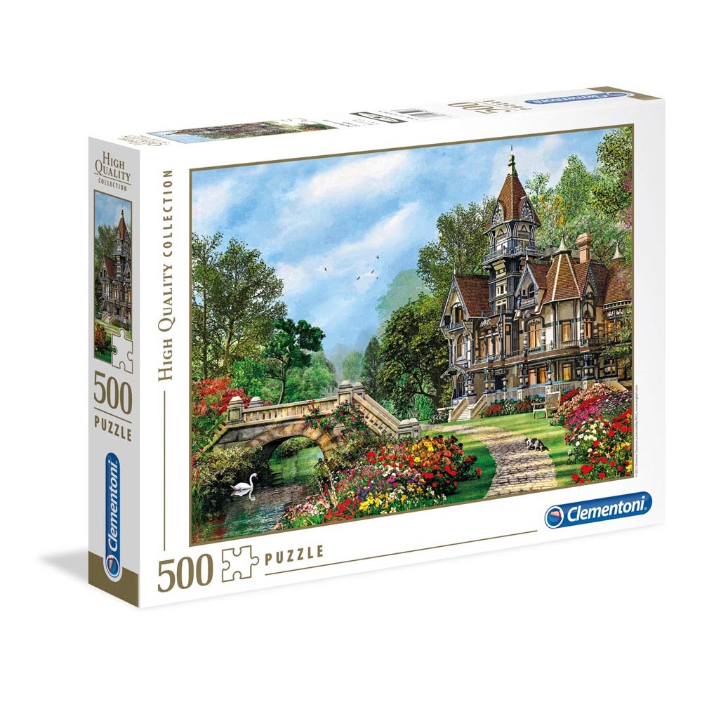 CLEMENTONI PUZZLE 500 OLD WATERWAY COTTAGE 