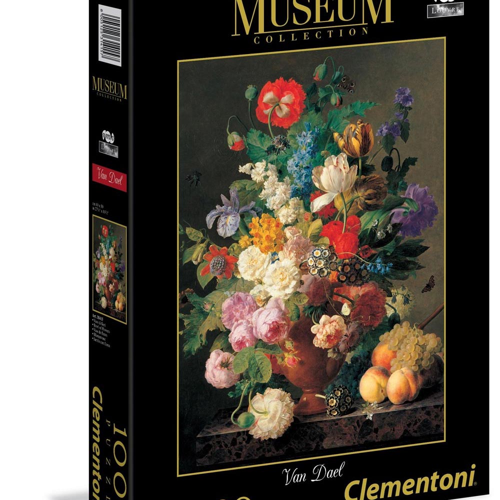 CLEMENTONI PUZZLE 1000 MUZEJ VAN DAEL VASE DE FLEUR