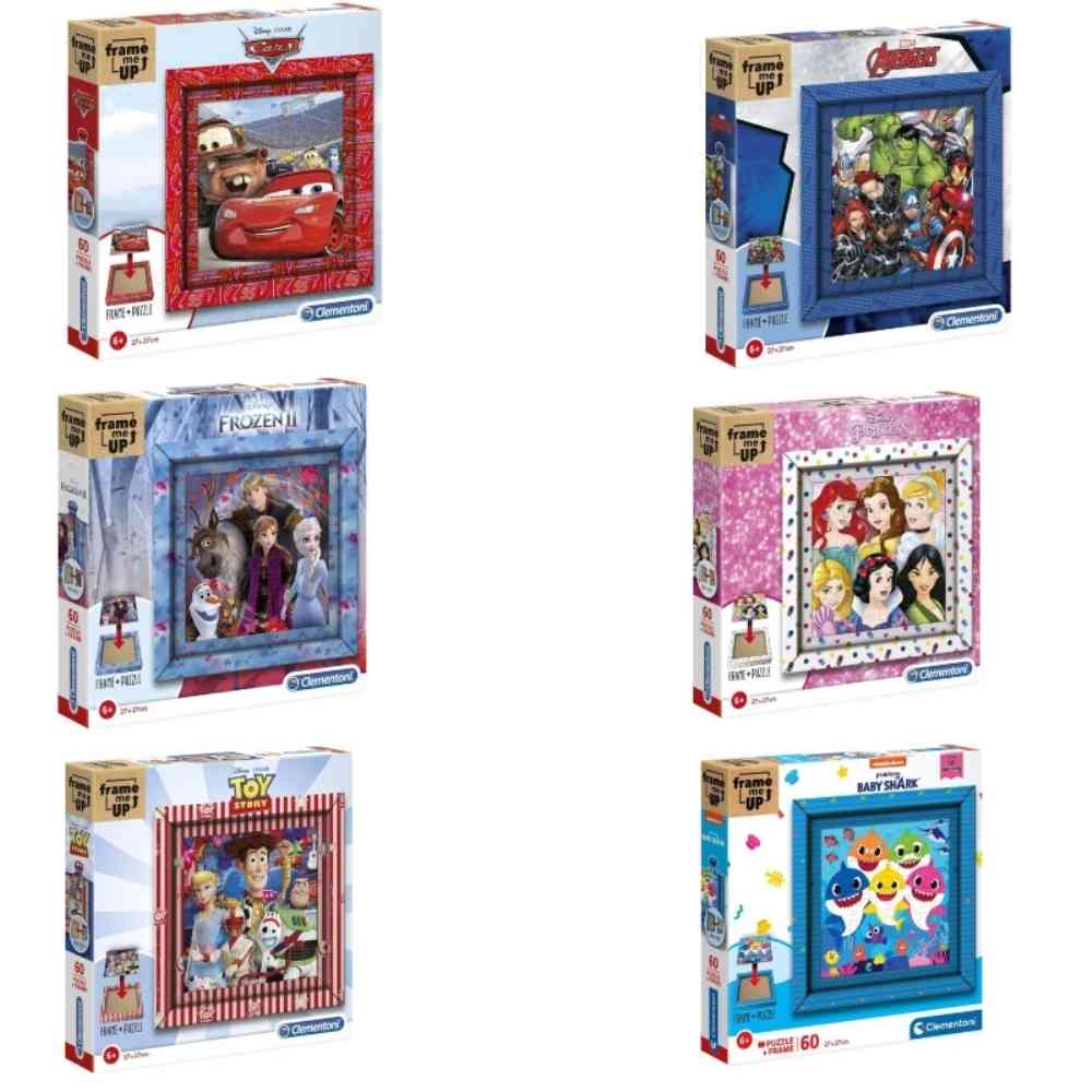 CLEMENTONI PUZZLE 60 FRAME ME UP ASST