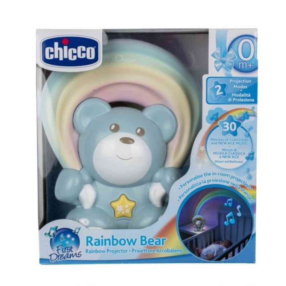 CHICCO PROJEKTOR RAINBOW BEAR, PLAVI 