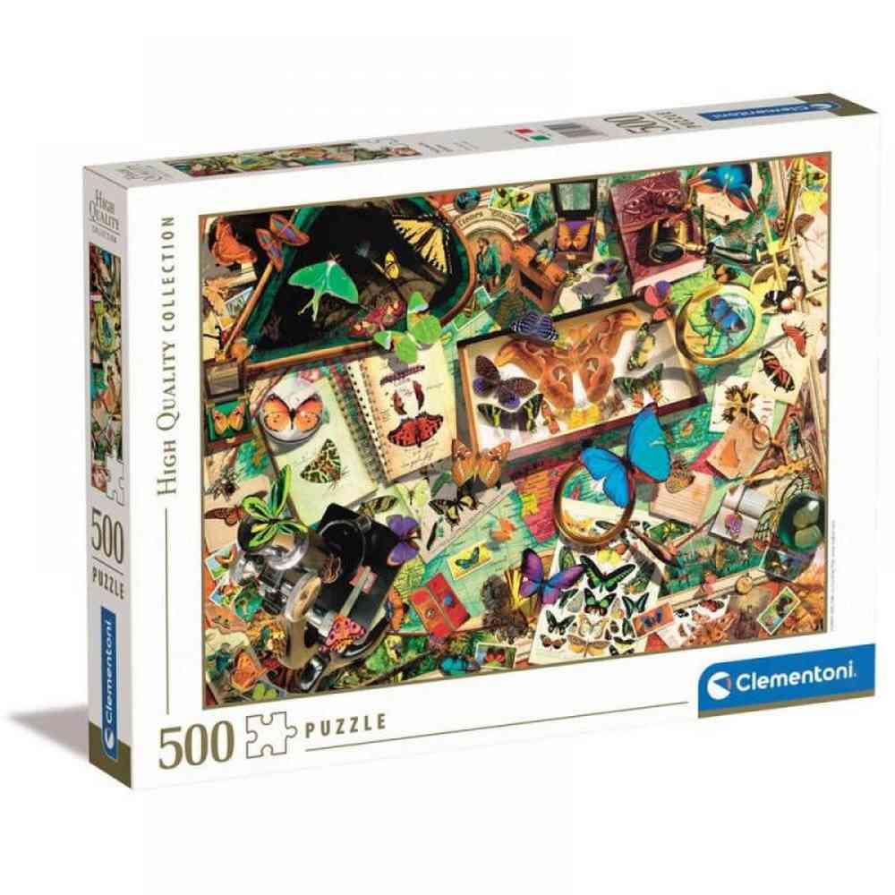 CLEMENTONI PUZZLE 500 THE BUTTERFLY COLLECTOR