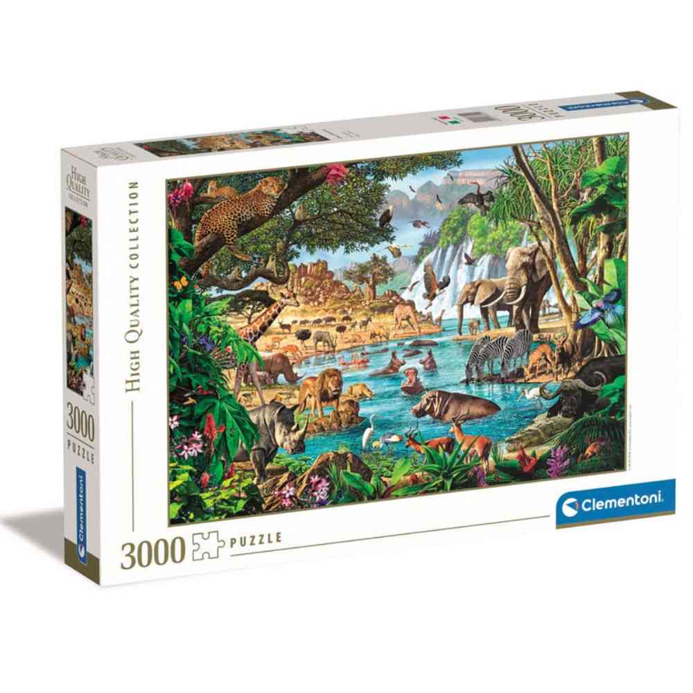 CLEMENTONI PUZZLE 3000 AFRICAN WATERHOLE