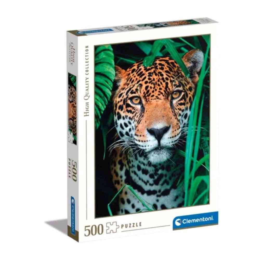 CLEMENTONI PUZZLE 500 JAGUAR IN THE JUNGLE 