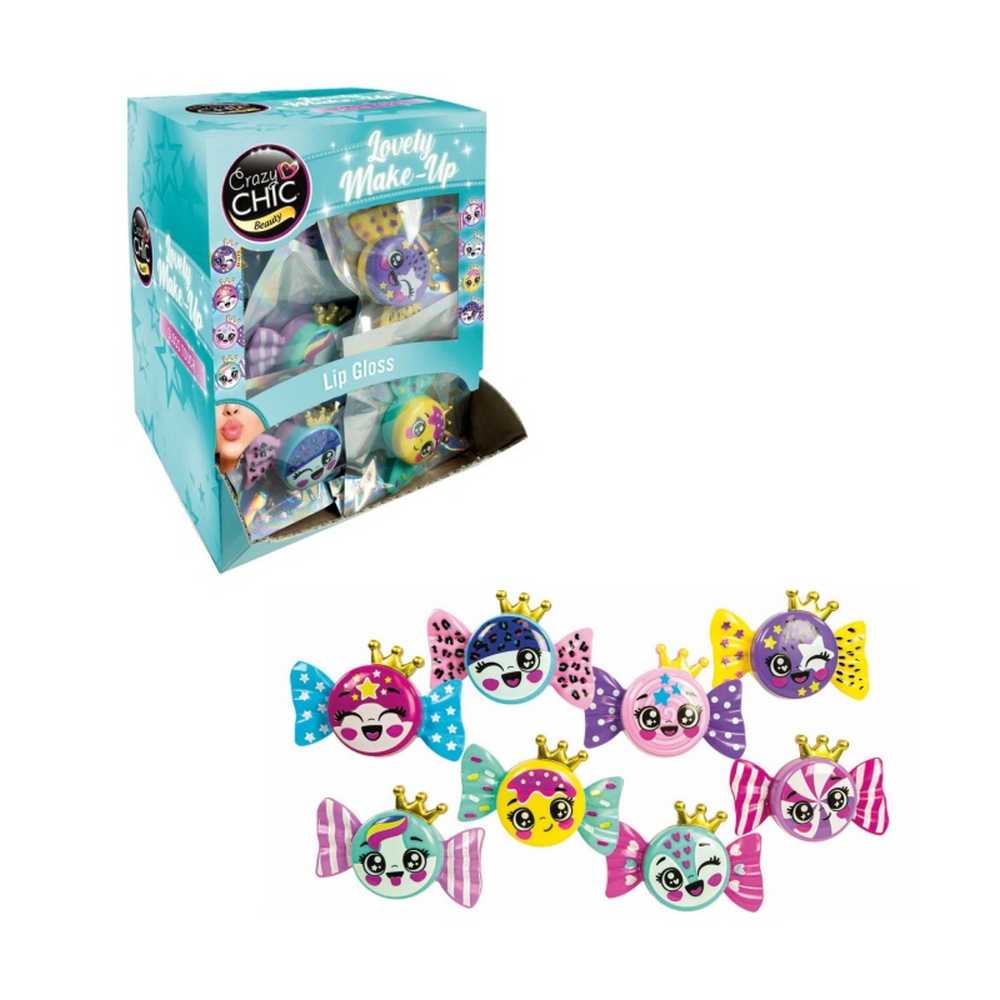 CL18886 CRAZY CHIC SJAJILO ZA USNE U OBLIKU BOMBONA ,ASST