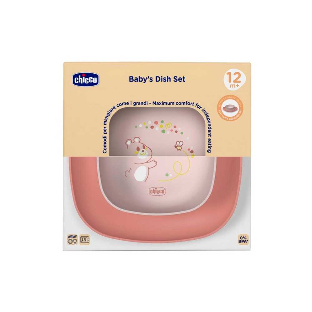 CHICCO SET TANJURA ZA JELO 12M+, PINK