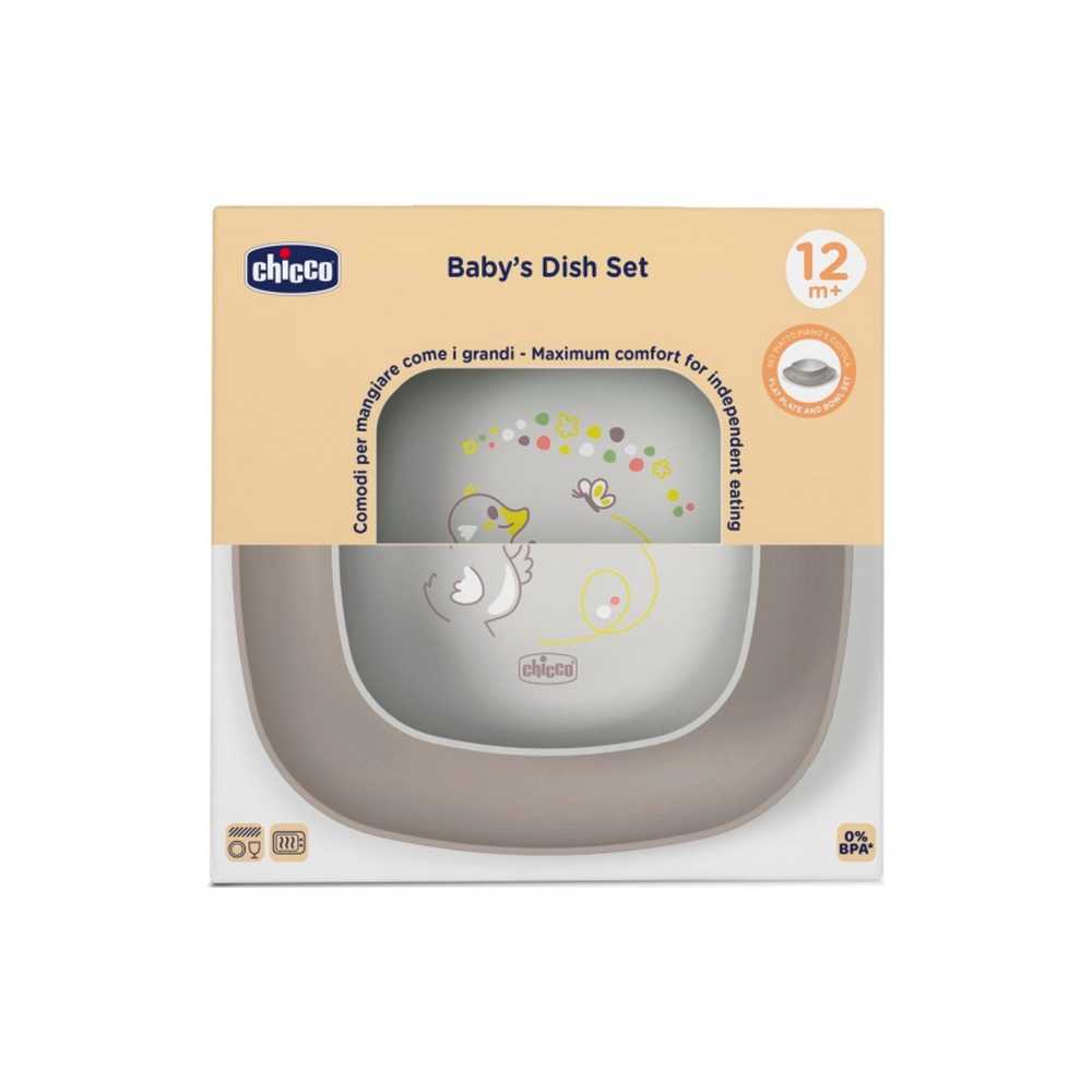 CHICCO SET TANJURA ZA JELO 12M+, GREY