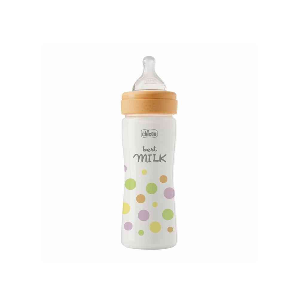 CHICCO PLASTICNA BOCICA PERFECT EASY ,ANTI-COLIC,250 ML,SREDNJI PROTOK, 2M+, DJE 