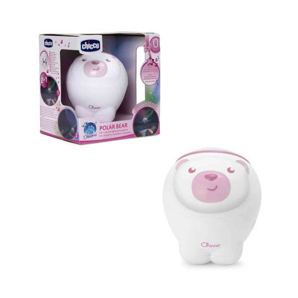 CHICCO PROJEKTOR POLARNI MEDO, 0M+, PINK 