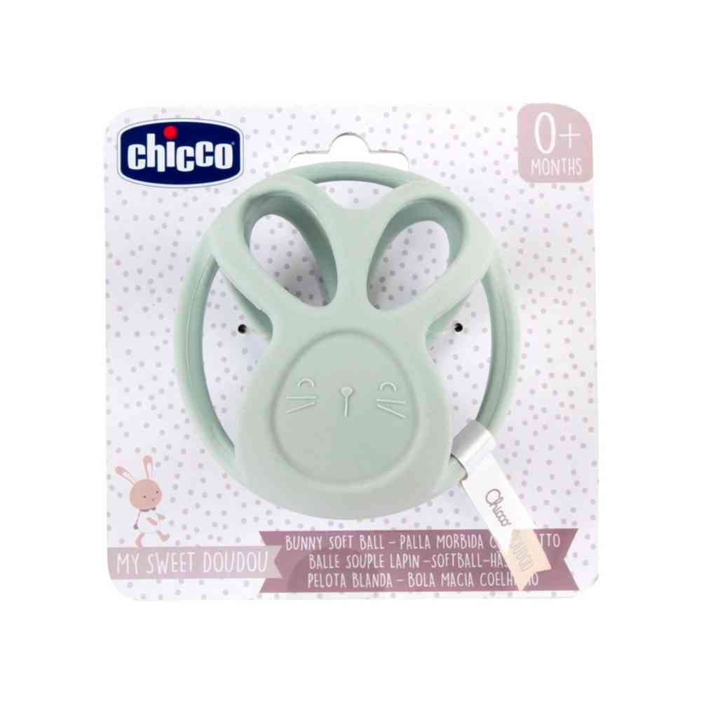 CHICCO MEKANA SILIKONSKA LOPTA,0M+ 