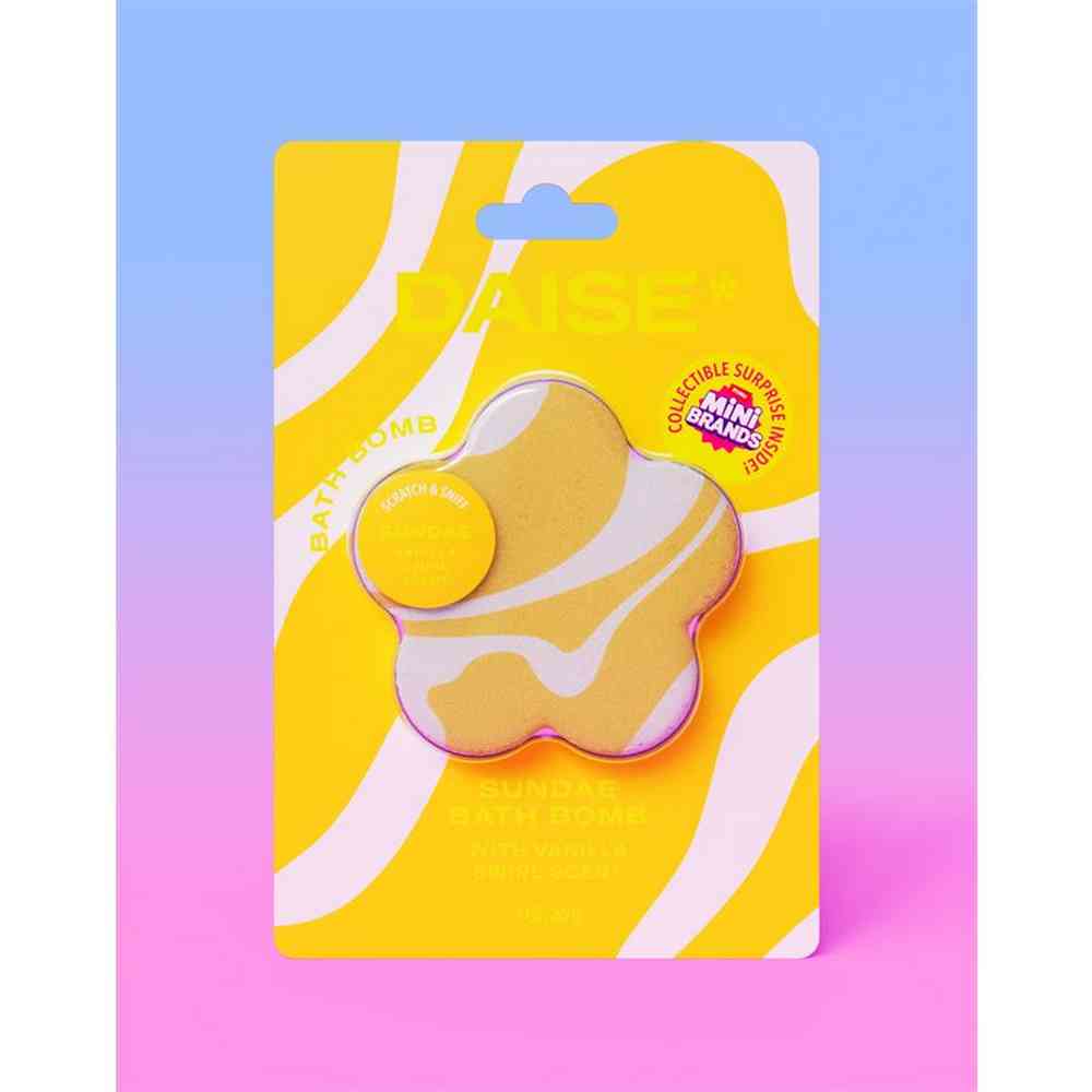 DSE: DAISE SUNDAE BATH BOMB ? VANILLA SWIRL SCENT 3oz 