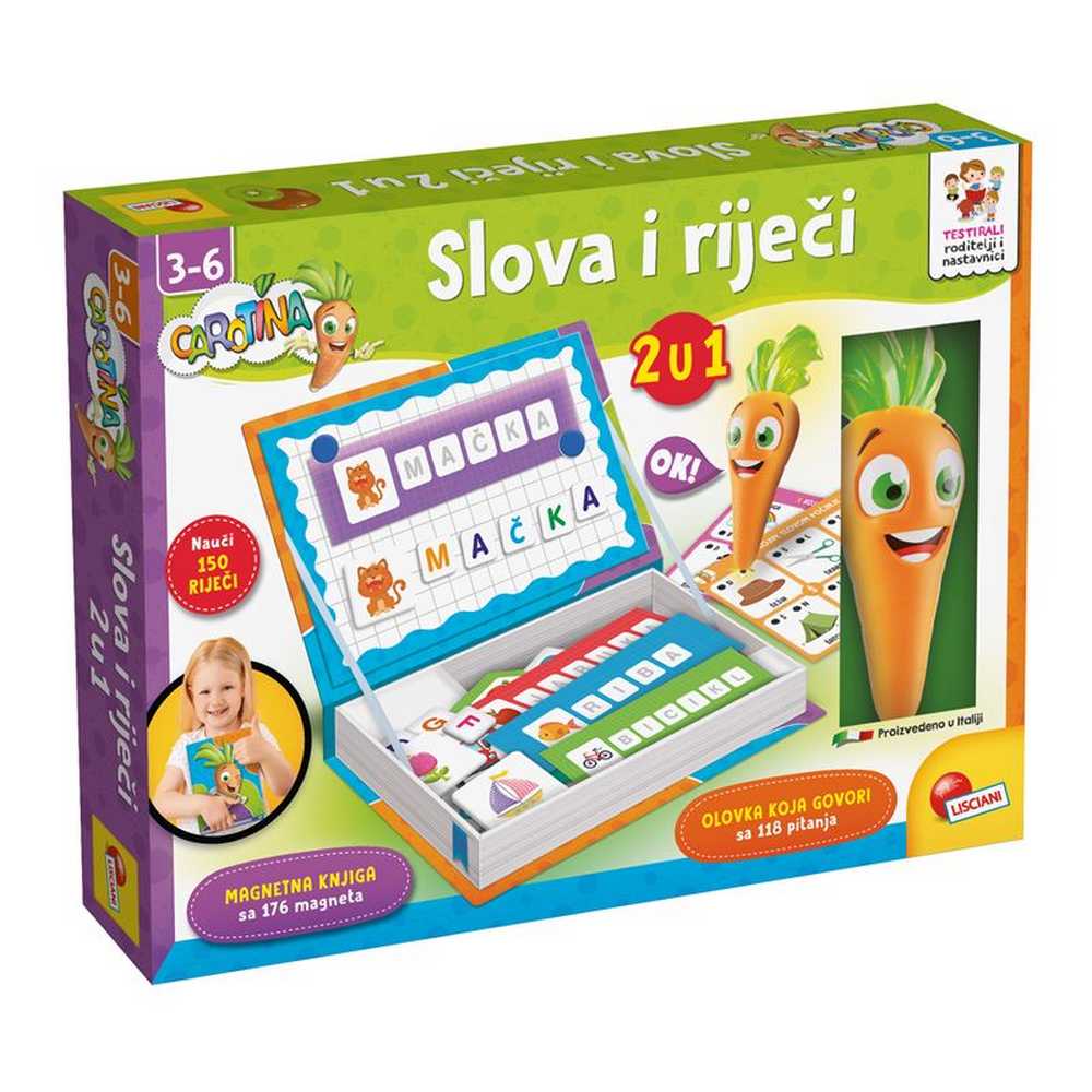 LIS: CAROTINA MAGNETNA IGRA SLOVA I RIJECI 