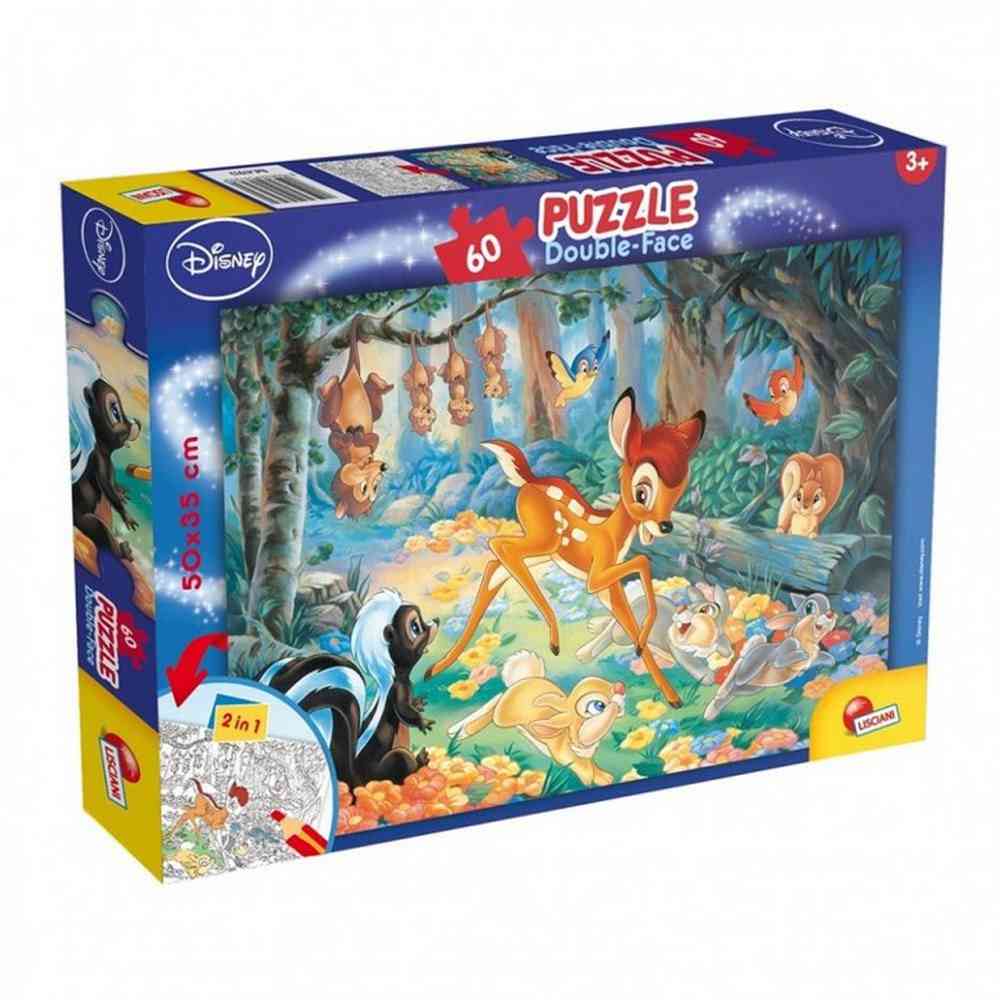 PUZZLE SLOZI I OBOJI DF PLUS 60 KOM-BAMBI 
