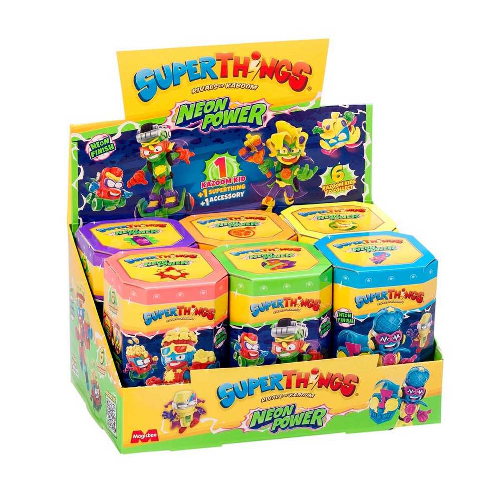 SUPERTHINGS NEON POWER - DISPLAY 6X6 KAZOOM KIDS (V.1)