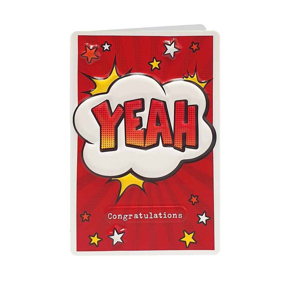 TMS23971 ČESTITKA PARTY & PRETTY POPZZ YEAH! CONGRATULATIONS!