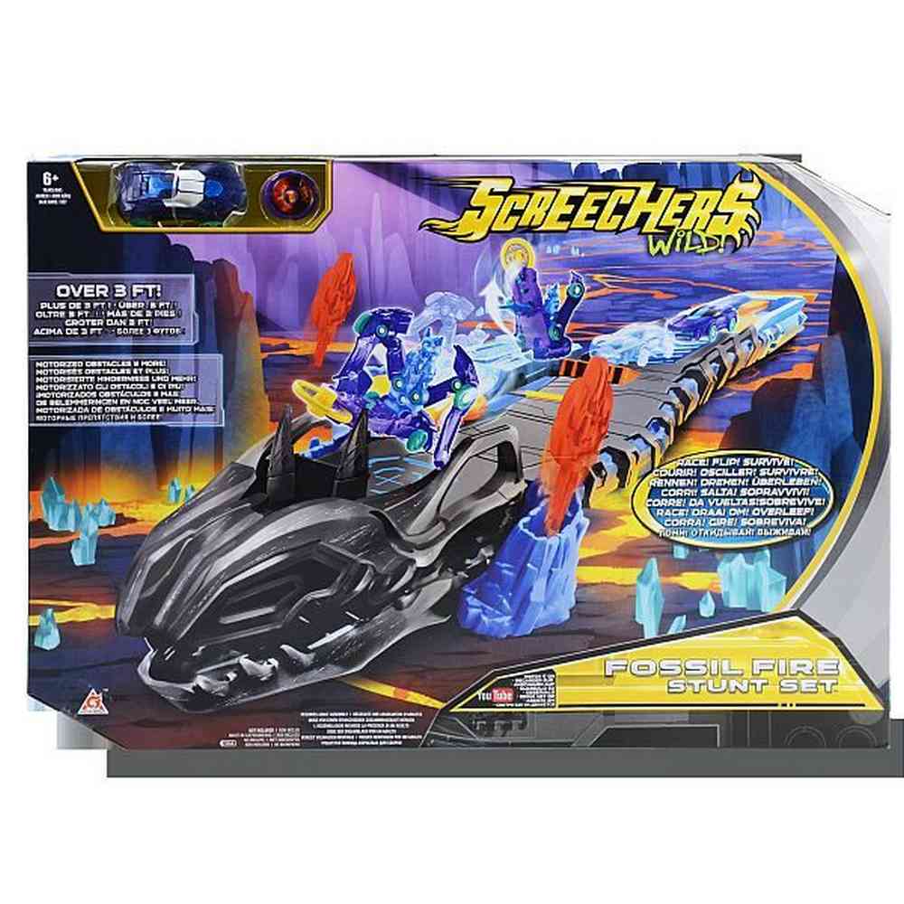 SCR SCREECHERS WILD FOSSIL FIRE STUNT SET 