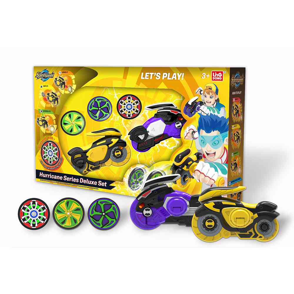 SPINWEEL-MOTOR HURRICANE DELUXE GHOST VS BULL