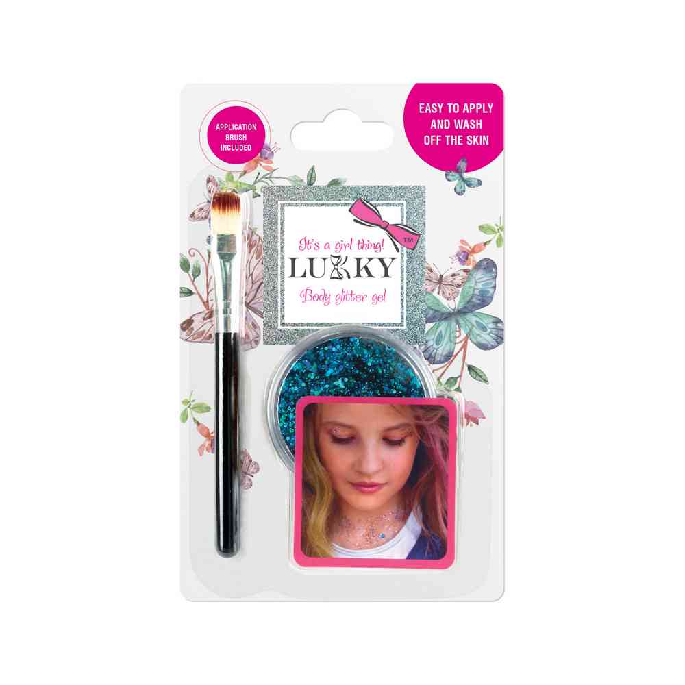 LUKKY GEL ZA TIJELO SA SLJOKICAMA I CETKICOM 25ML PLAVA T11924